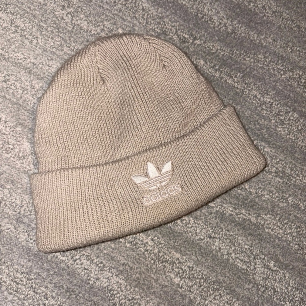 Adidas Light Tan Knit Beanie